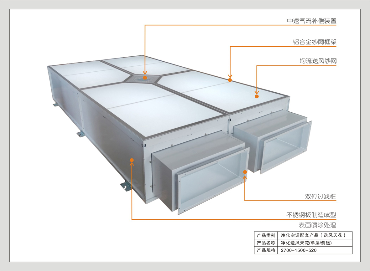 3#层流净化送风天花（侧布/平铺型-C系列）