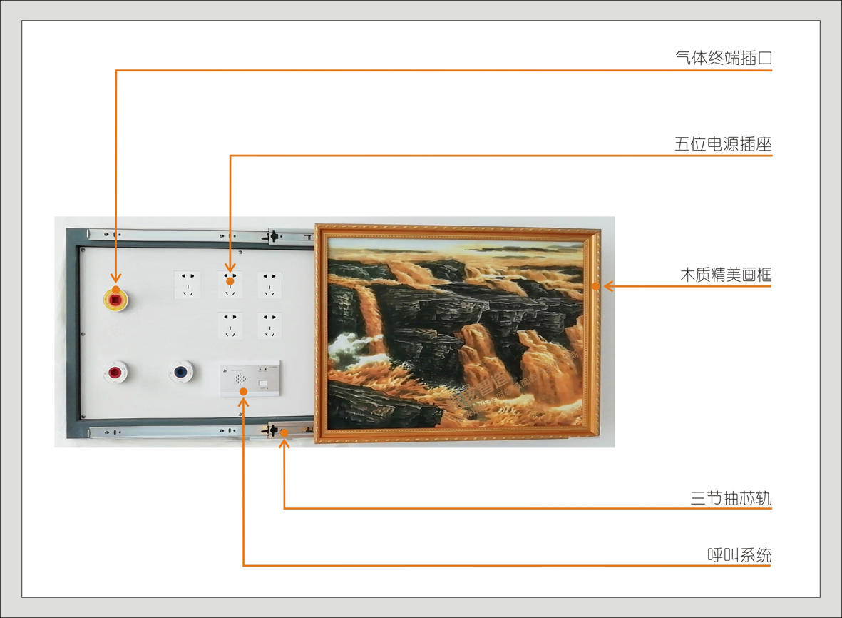 4#36202手动水平移动壁画式设备单元