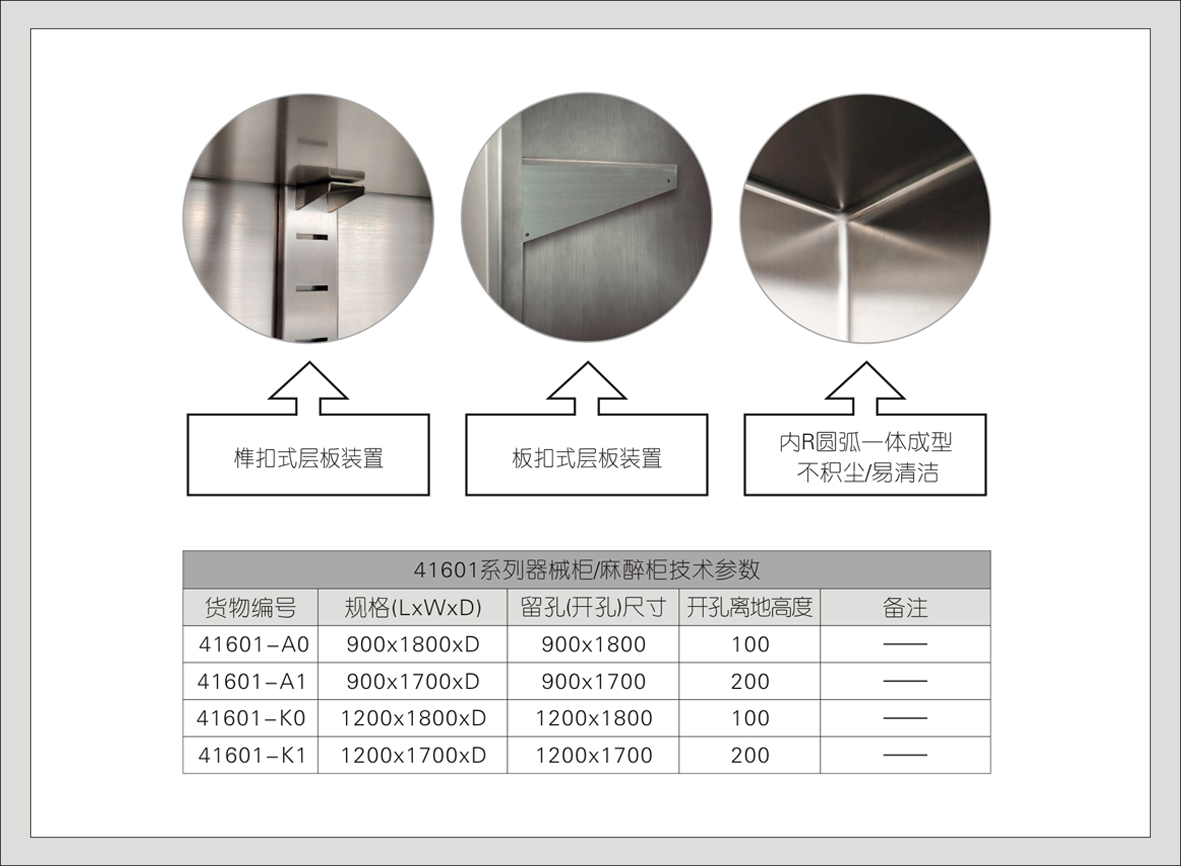 1#41601-A0器械柜/麻醉柜
