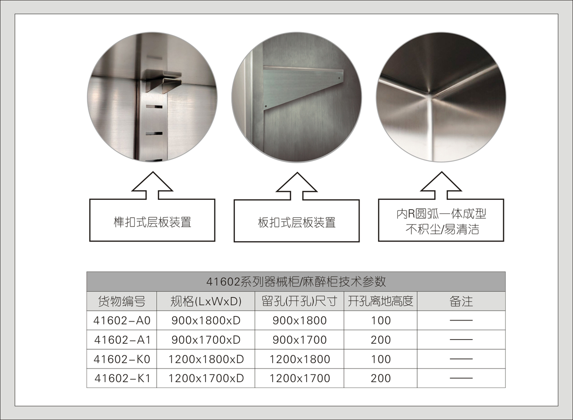 2#41602-A0器械柜/麻醉柜
