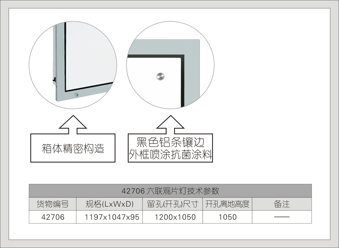 18#42706六联观片灯(E系列)
