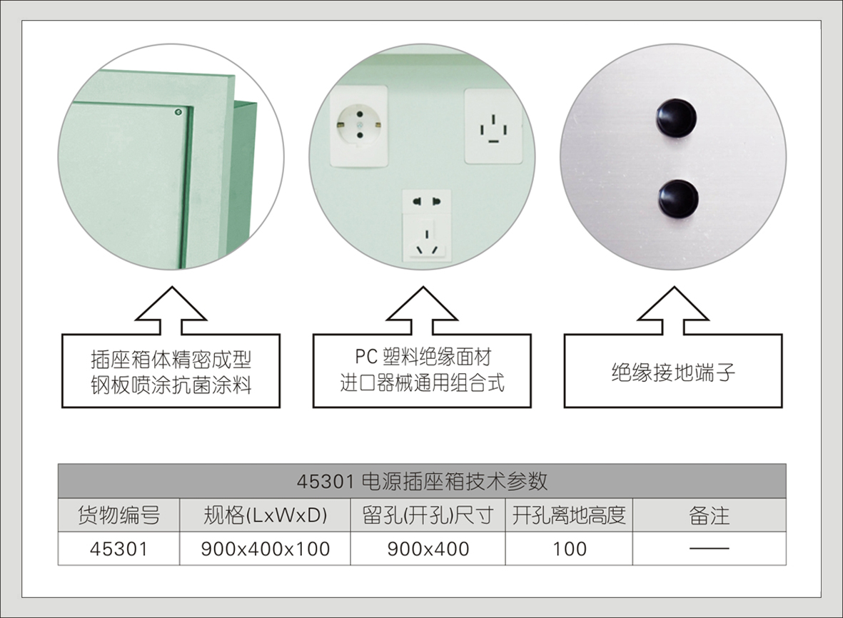 3#45301型电源插座箱(C系列11+2)